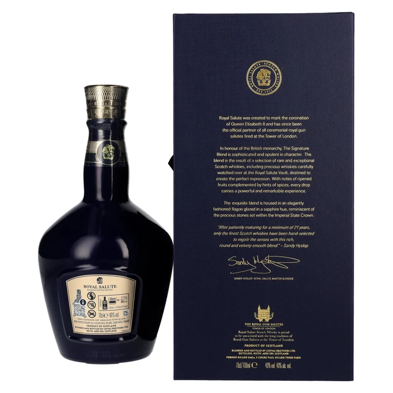 Royal Salute 21 Years Old THE SIGNATURE BLEND 40% Vol. 0,7l in Geschenkbox