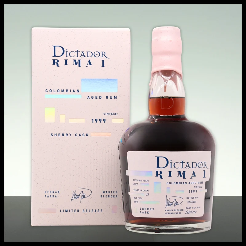 Dictador RIMA 1 Sherry Cask Rum 1999 0,7L - 45% Vol.