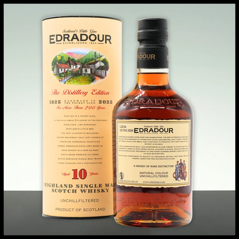 Edradour 10 YO Highland Single Malt Whisky 200 YEARS EDITION 0,7L - 46% Vol.