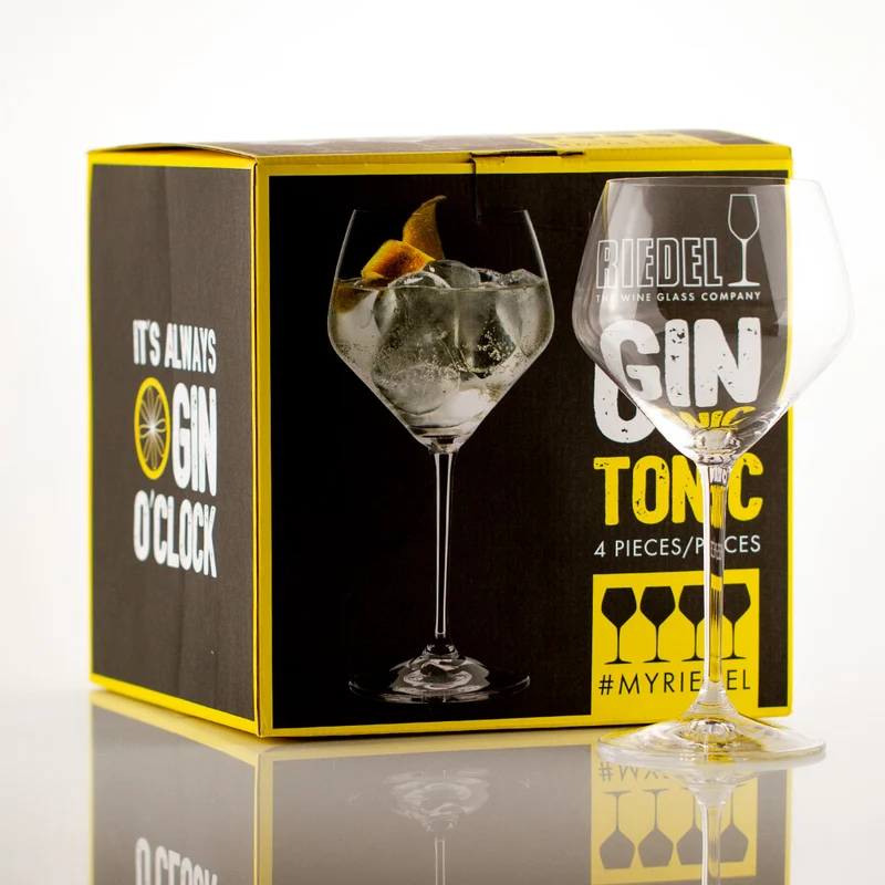Gourmondo/Riedel Gin Tonic Gläser* mit Stiel - 4er Set