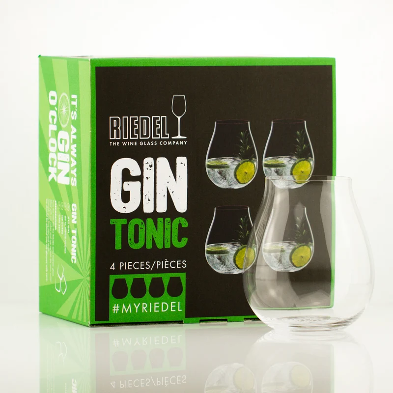 Gourmondo/Riedel Gin Tonic Tumbler ohne Stiel - 4er Set