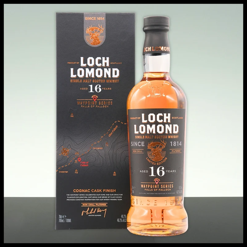 Loch Lomond 16 YO "Waypoint Series Falls of Falloch" Single Malt Whisky 0,7L - 46,2% Vol.