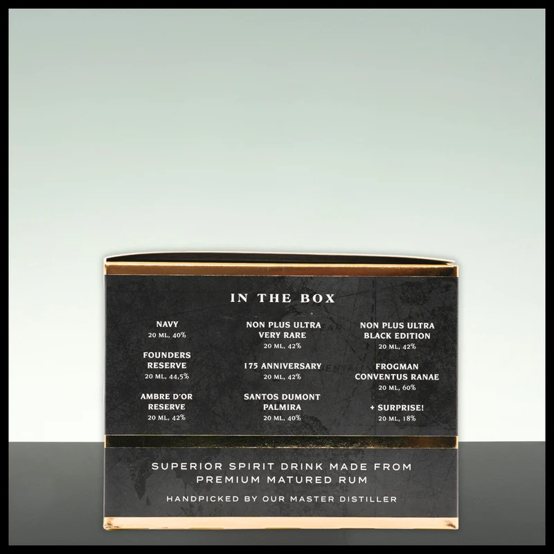 A.H. Riise & Santos Dumont Tasting Kit #1 - 9x 0,02L