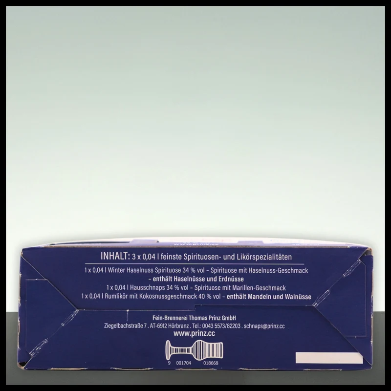 Prinz Christbaumkugeln Geschenkset BLAU 3x 0,04L