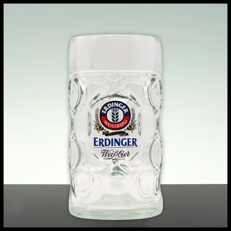 Erdinger Maßkrug Glas 1L