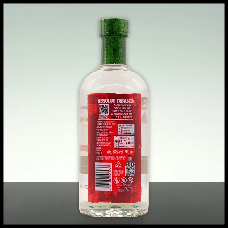 Absolut Vodka Tabasco 0,7L - 38% Vol.