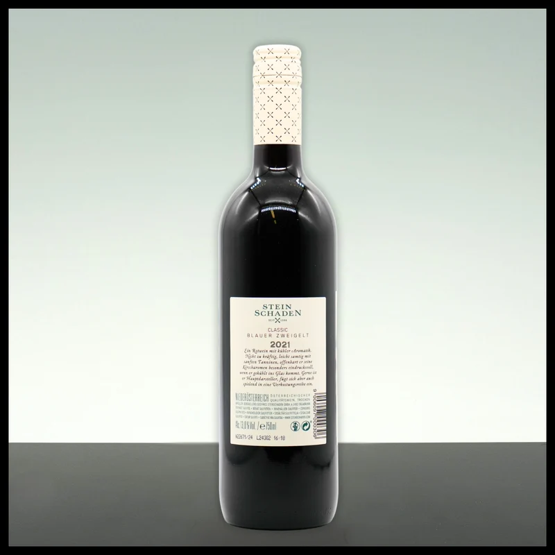 Steinschaden Blauer Zweigelt Classic 2021 0,75L - 13% Vol.