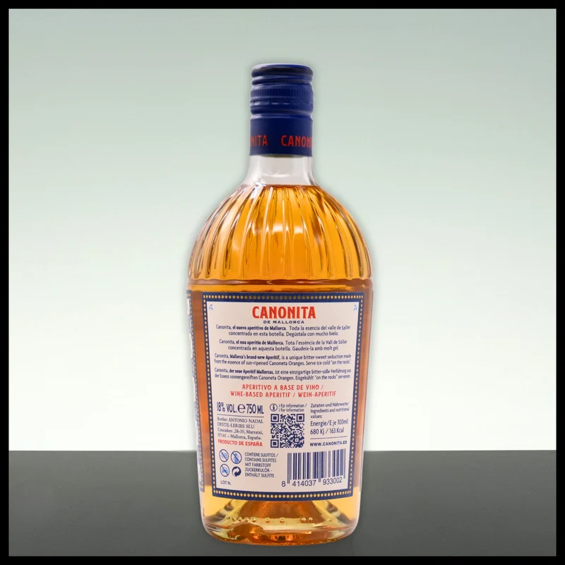 Canonita De Mallorca Aperitivo de Naranjas 0,75L - 18% Vol.