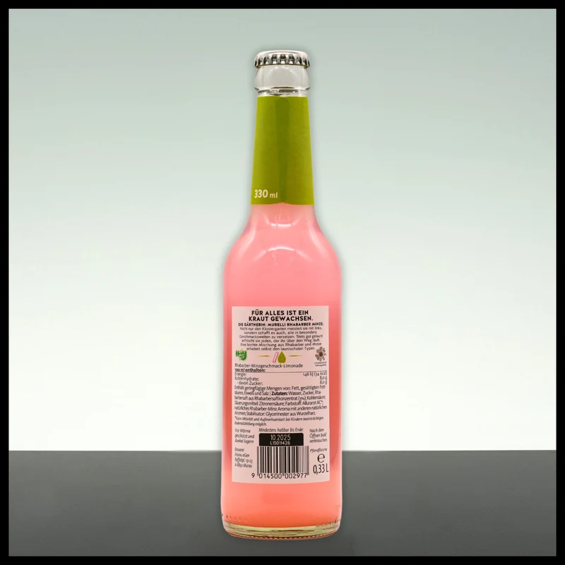 Murelli Rhabarber & Minze "Die Gärtnerin" 0,33L