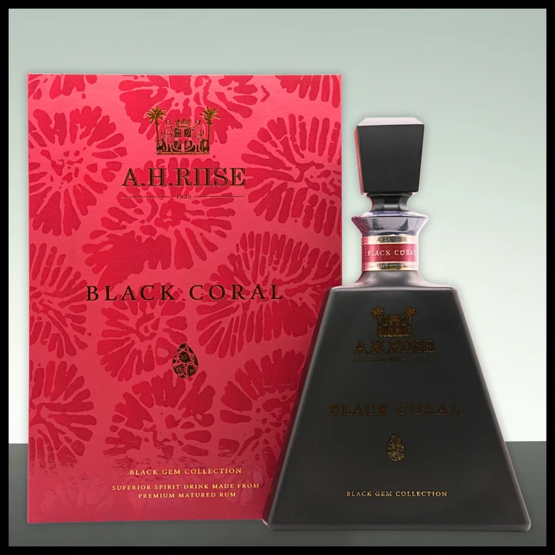 A.H. Riise BLACK CORAL Black Gem Collection 0,7L - 45,8% Vol.