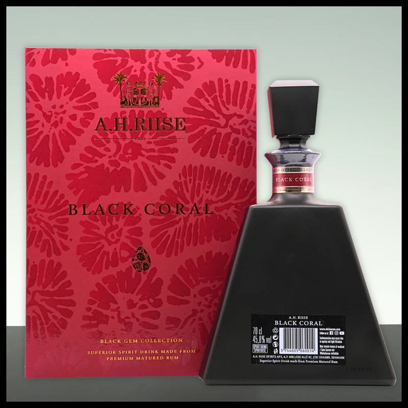 A.H. Riise BLACK CORAL Black Gem Collection 0,7L - 45,8% Vol.