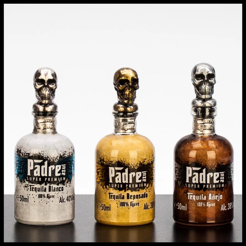 Padre Azul Tequila Miniaturen Trio Set 3x 0,05L - 38% Vol.