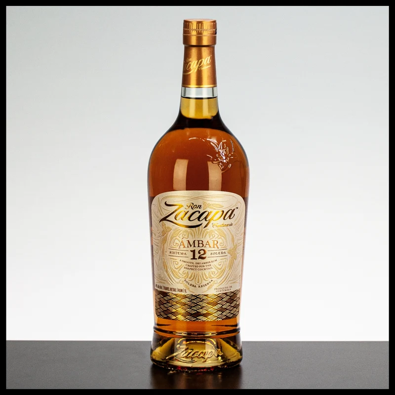 Ron Zacapa Centenario Ambar 12 YO Sistema Solera Reserva 1L - 40% Vol.