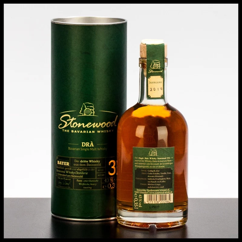 Stonewood Dra 3 YO Bavarian Whisky 0,35L - 43% Vol.