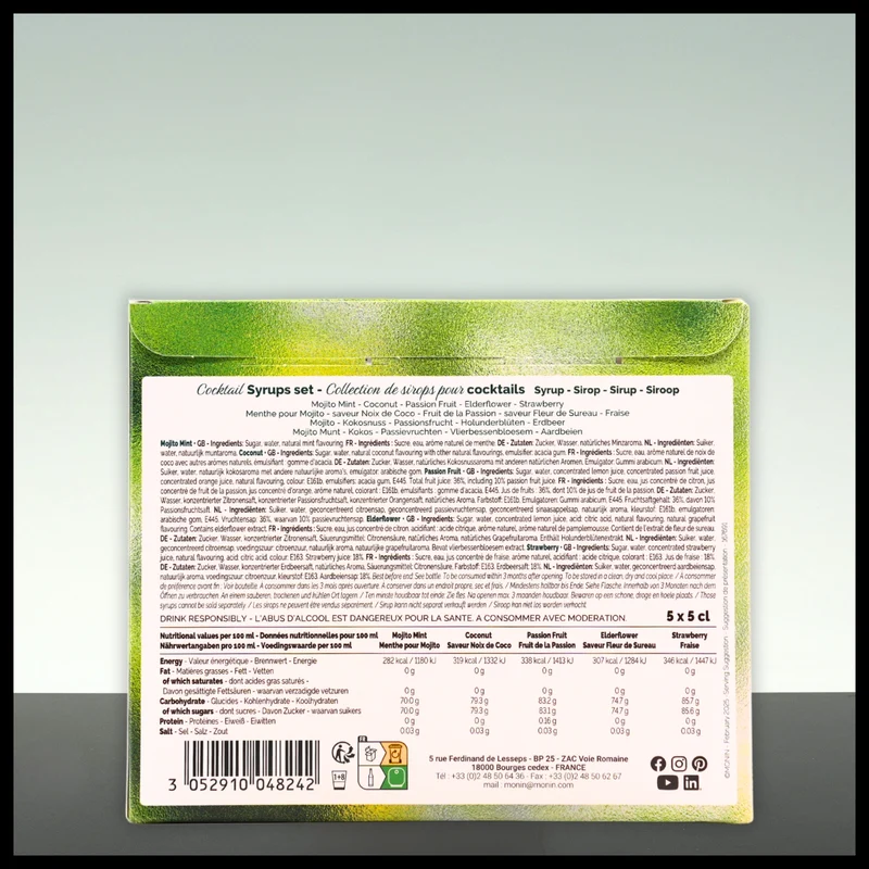Monin Sirup Cocktail Set 5x 0,05L