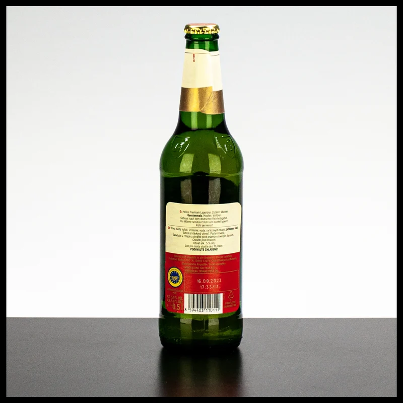 Budweiser Budvar Original Czech Lagerbier 0,5L - 5% Vol.