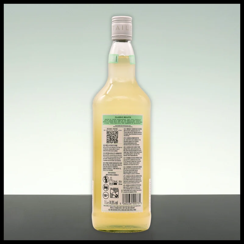 Tails Cocktails Classic Mojito Cocktail 1L - 14,9% Vol.