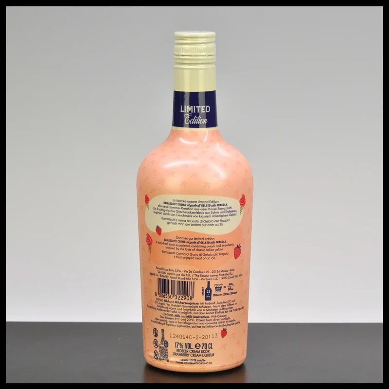 Ramazzotti Crema Gelato Fragola 0,7L - 17% Vol.