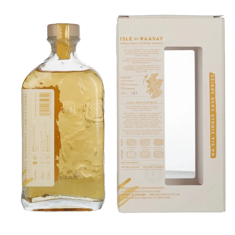 Isle of RAASAY 5 Years Old Rye Cask Single Malt 61,9% Vol. 0,7l in Geschenkbox