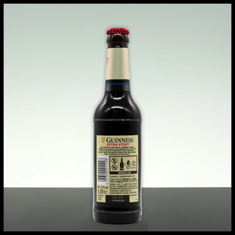 Guinness Extra Stout Flasche 0,33L - 4,1% Vol.