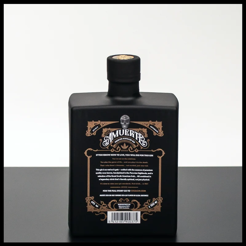 Amuerte Coca Leaf Gin Black Edition 0,7L - 43% Vol.