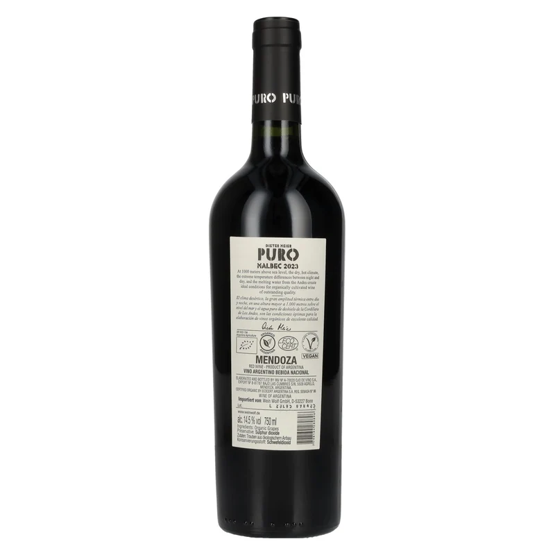 Dieter Meier Puro Malbec BIO 2023 14,5% Vol. 0,75l
