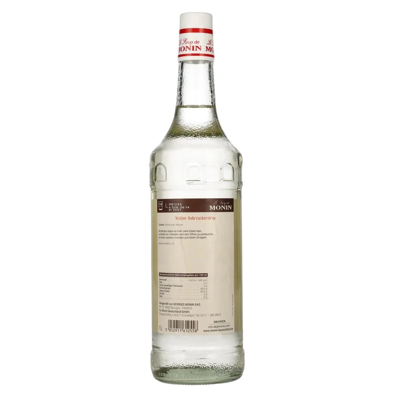 Le Sirop de Monin ROHRZUCKER 1l