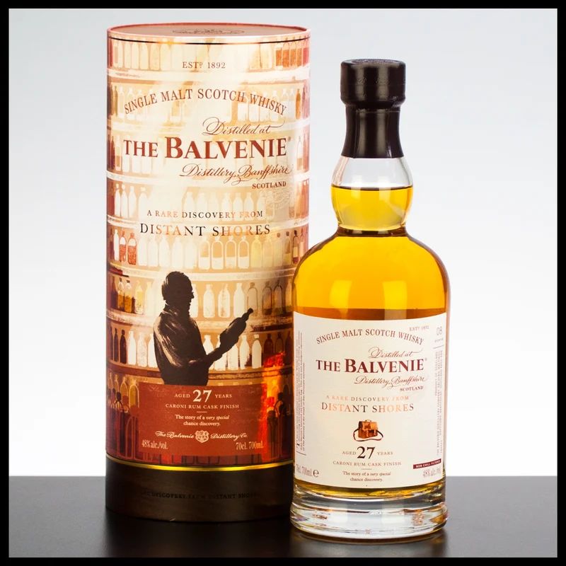The Balvenie Stories 27 YO A Rare Discovery From Distant Shores Whisky 0,7L - 48% Vol.