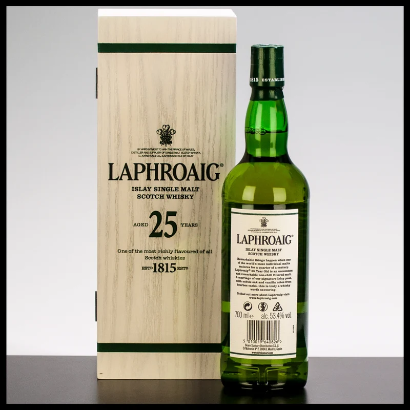 Laphroaig 25 YO Cask Strength Whisky 2022 0,7L - 53,4% Vol.