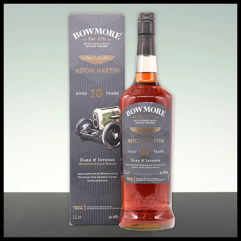 Bowmore 10 YO Aston Martin Dark & Intense 2022 Whisky 1L - 40% Vol.