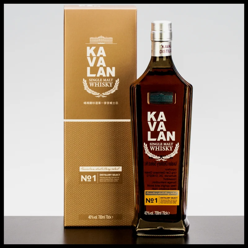 Kavalan Distillery Select No. 1 Single Malt Whisky 0,7L - 40% Vol.
