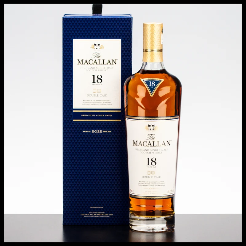 Macallan 18 YO Double Cask 2022 Whisky 0,7L - 43% Vol.