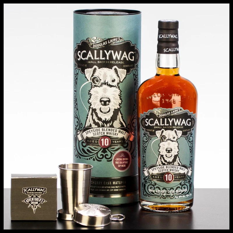 Scallywag 10 YO Blended Malt Whisky mit Faltbecher 0,7L - 46% Vol.