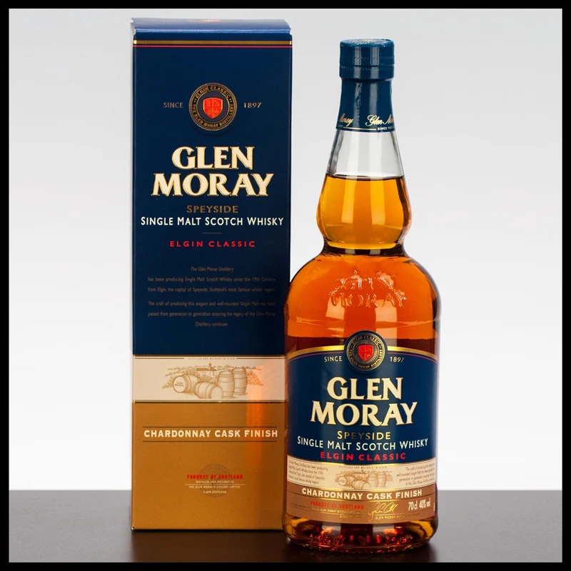 Glen Moray Elgin Classic Chardonnay Cask Finish Whisky 0,7L - 40% Vol.