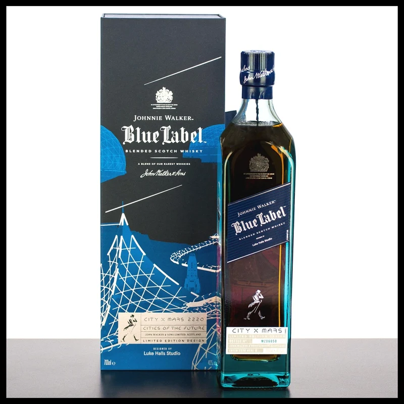 Johnnie Walker Blue Label Cities of the Future “Mars 2220” Edition Whisky 0,7L - 40% Vol.