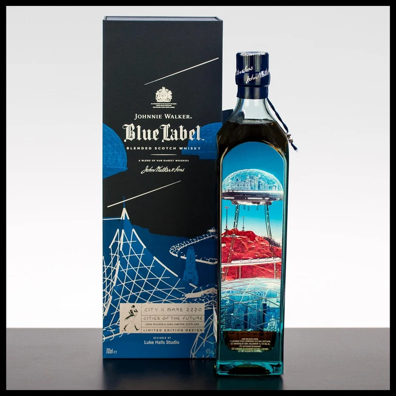 Johnnie Walker Blue Label Cities of the Future “Mars 2220” Edition Whisky 0,7L - 40% Vol.