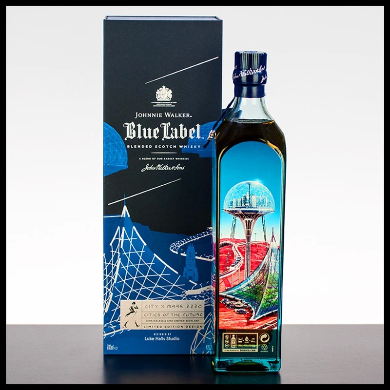 Johnnie Walker Blue Label Cities of the Future “Mars 2220” Edition Whisky 0,7L - 40% Vol.