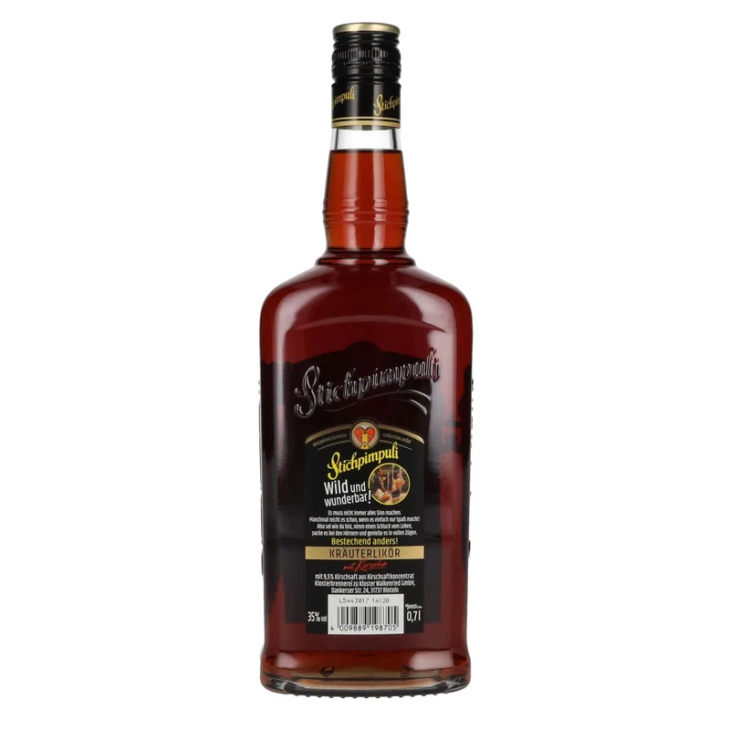 Stichpimpuli Bockforcelorum Kräuterlikör mit Kirsche 35% Vol. 0,7l