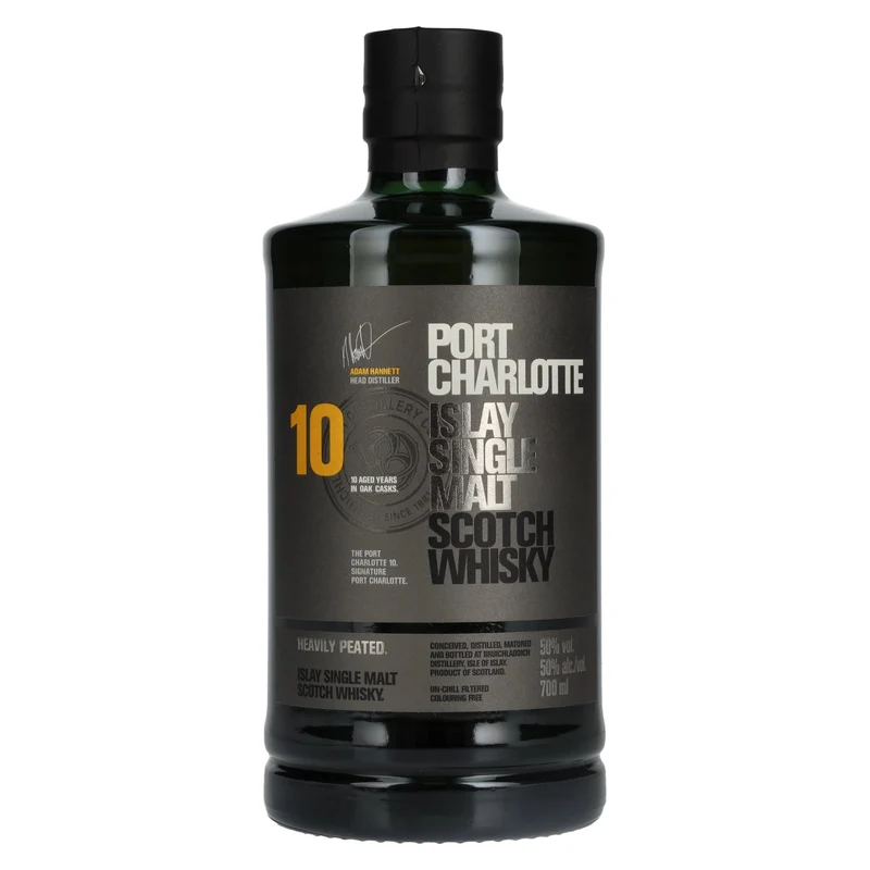 Port Charlotte 10 Years Old Heavily Peated Islay Single Malt 50% Vol. 0,7l