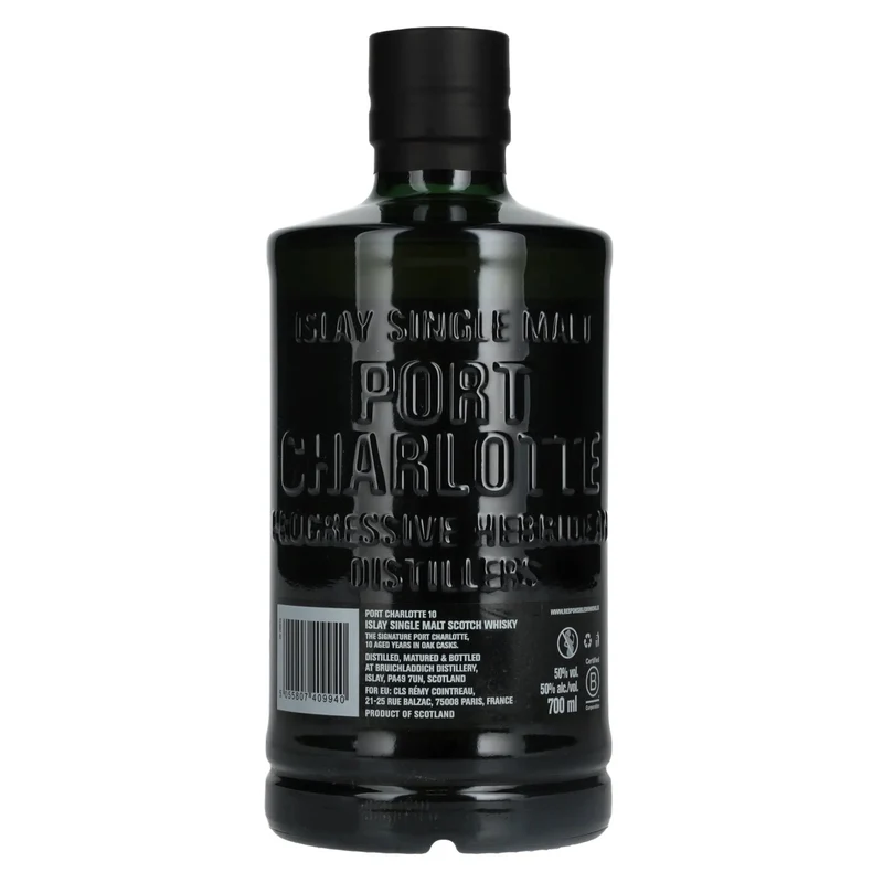 Port Charlotte 10 Years Old Heavily Peated Islay Single Malt 50% Vol. 0,7l