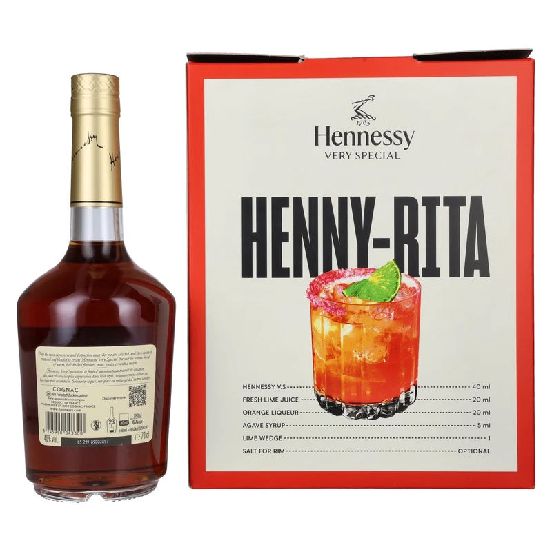 Hennessy Very Special Cognac 40% Vol. 0,7l in Geschenkbox mit 2 Gläsern