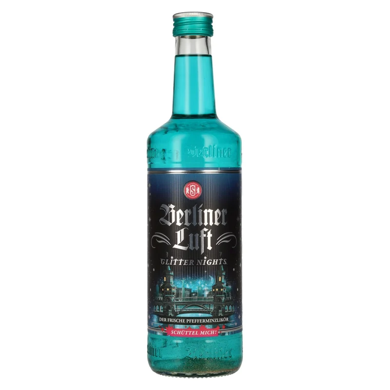 Berliner Luft GLITTER NIGHTS Der Frische Pfefferminzlikör 18% Vol. 0,7l