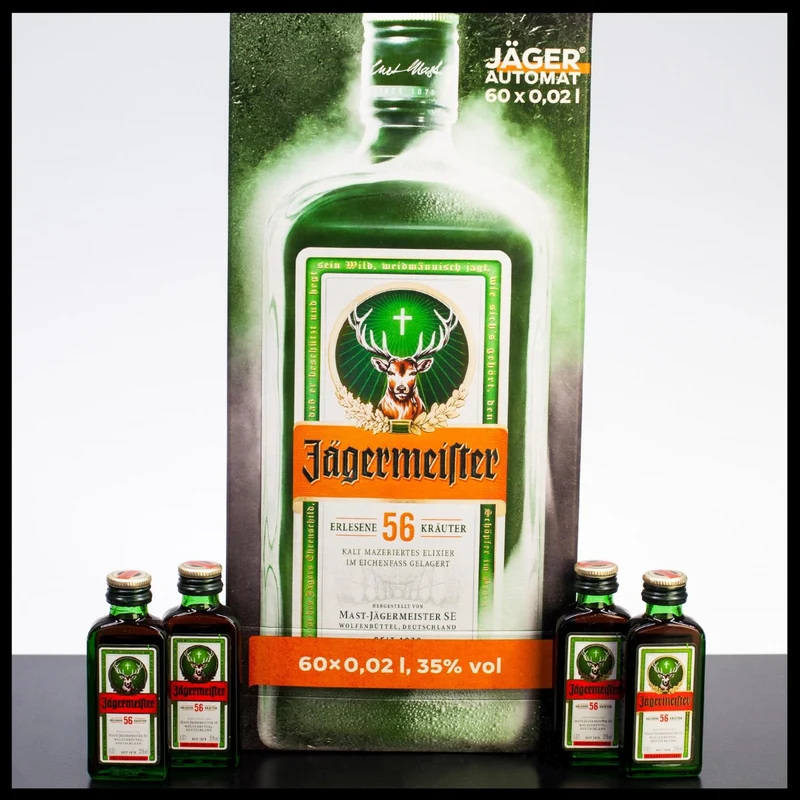 Jägermeister Automat 60x 0,02L - 35% Vol.