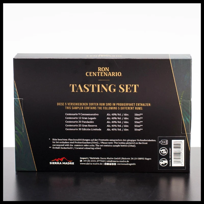 Ron Centenario Rum Tasting Set 5x 0,05L - 40% Vol.