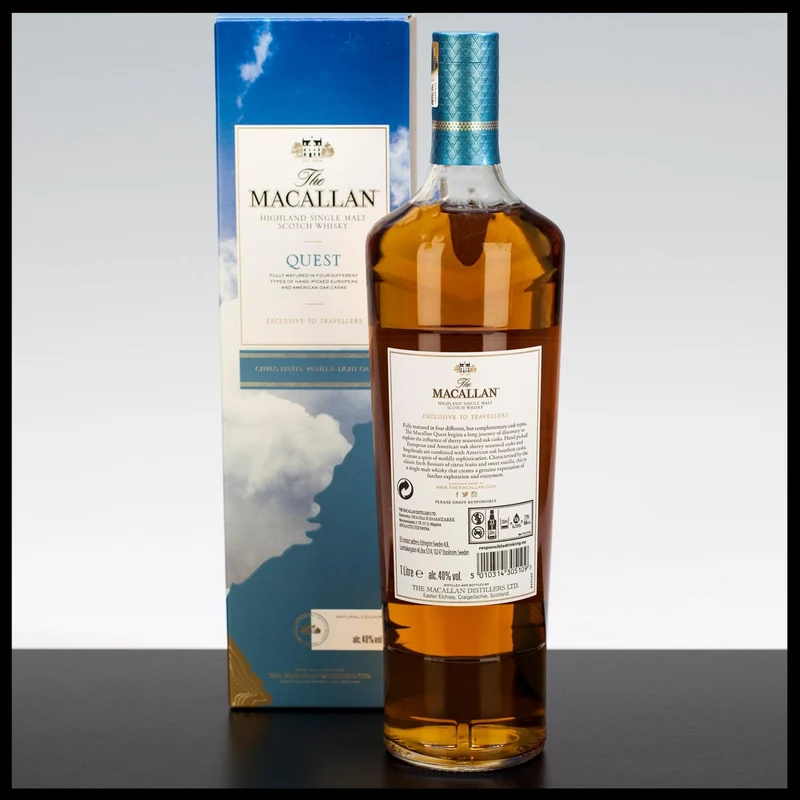 Macallan Quest Highland Single Malt Whisky 1L - 40% Vol.