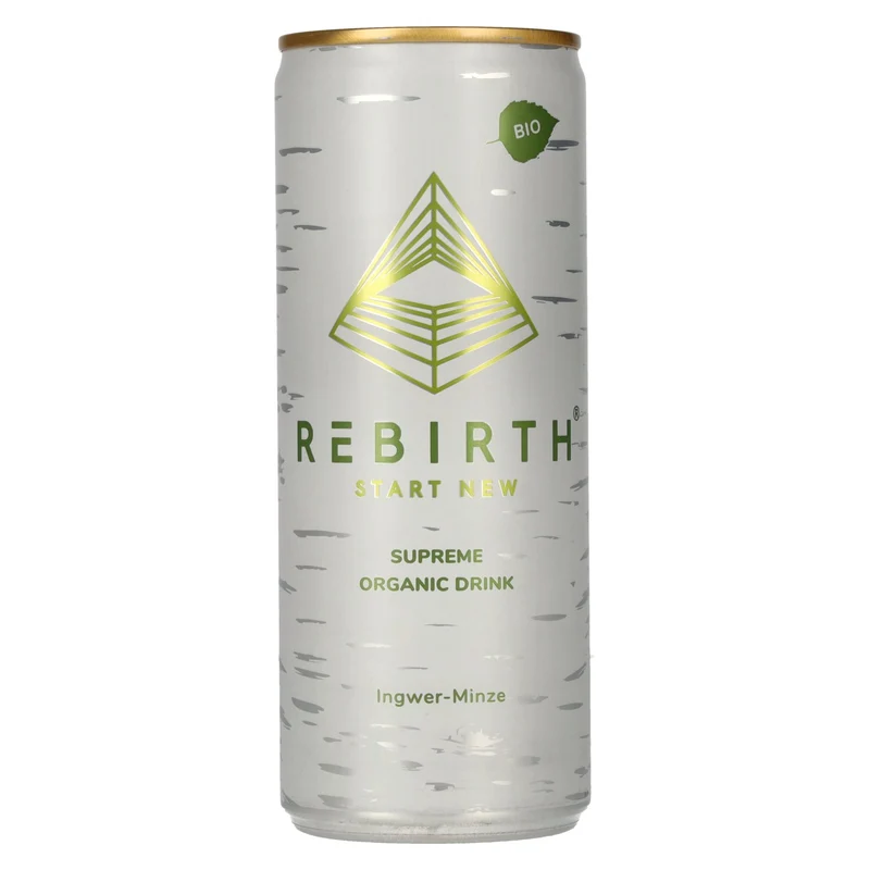 REBIRTH Supreme Organic Drink Ingwer-Minze 24x0,25l Dosen Pfand