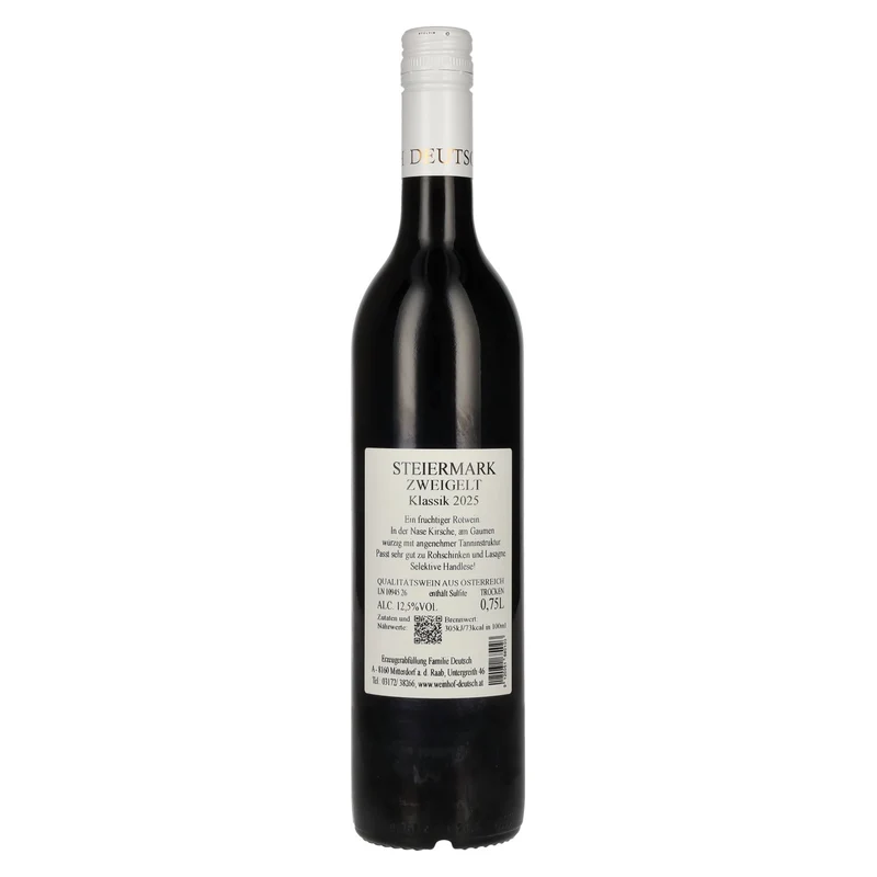 Deutsch Zweigelt Klassik Steiermark 2025 12,5% Vol. 0,75l