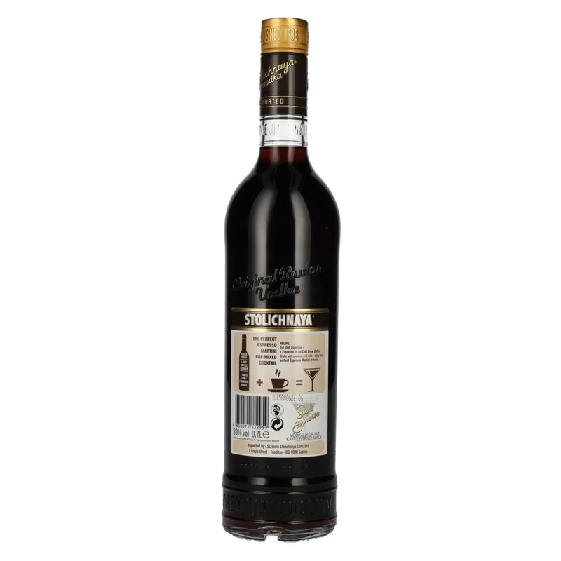 Stolichnaya Espresso Coffee Flavoured Premium Vodka FKP 30% Vol. 0,7l