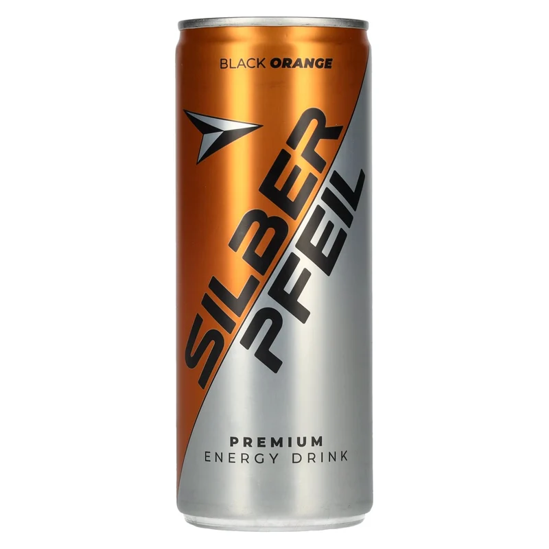 SILBERPFEIL Energy Drink BLACK ORANGE 0,25l Dose Pfand