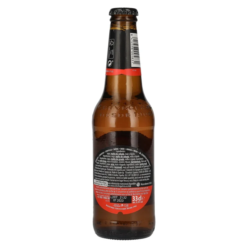 Estrella Galicia Cerveza Especial 5,5% Vol. 24x0,33l